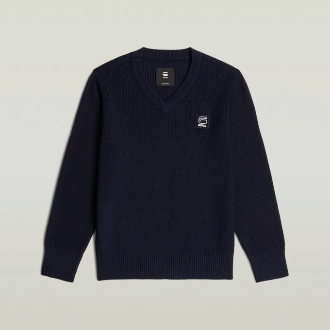 Boys Army V Neck Knit Boys Army V Neck Knit