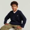 Boys Army V Neck Knit Boys Army V Neck Knit