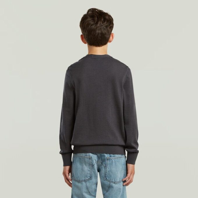 Boys Basic Crewknit Sweater Boys Basic Crewknit Sweater