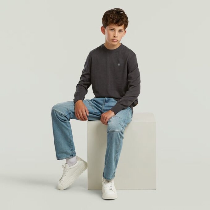 Boys Basic Crewknit Sweater Boys Basic Crewknit Sweater