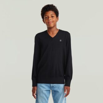 Boys Basic V Neck Knit