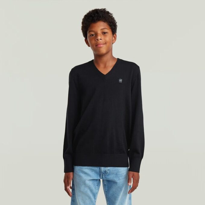 Boys Basic V Neck Knit Boys Basic V Neck Knit