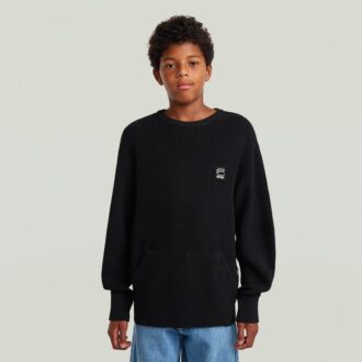 Boys Constructed Crew Knit