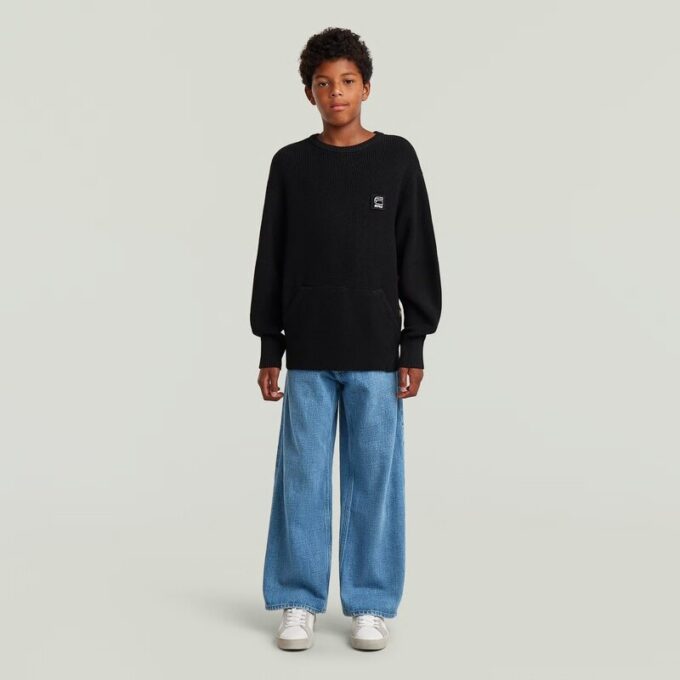 Boys Constructed Crew Knit Boys Constructed Crew Knit