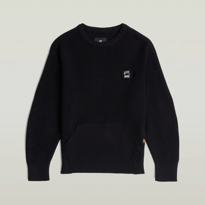 Boys Constructed Crew Knit Boys Constructed Crew Knit