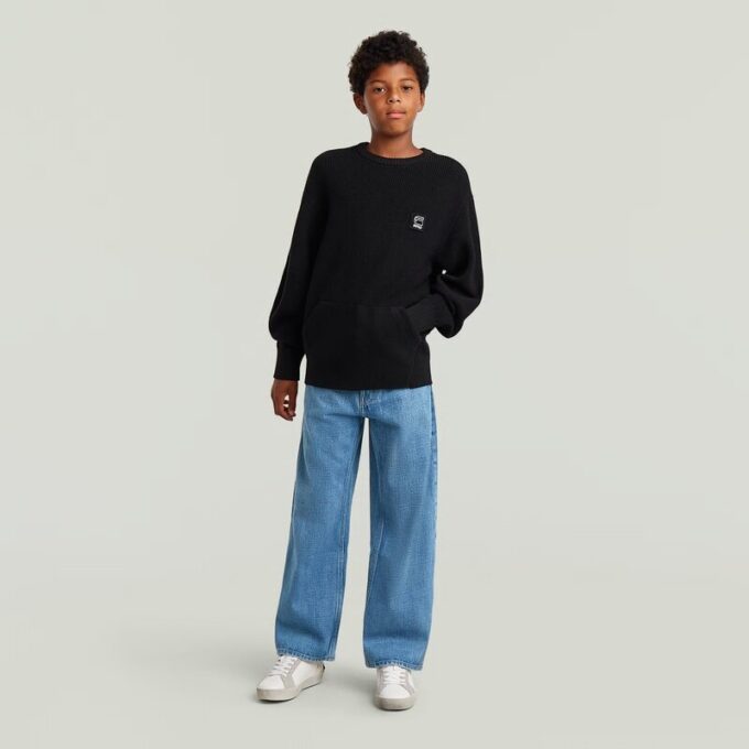 Boys Constructed Crew Knit Boys Constructed Crew Knit