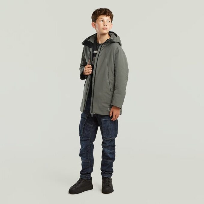 Boys Foga Padded Long Jacket Boys Foga Padded Long Jacket