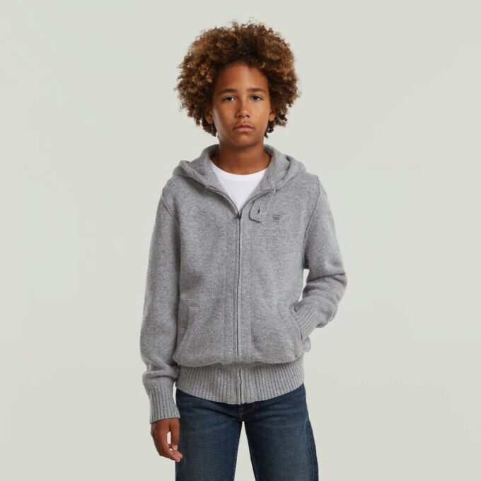 Boys Rag Hooded Full Zip Knit Boys Rag Hooded Full Zip Knit
