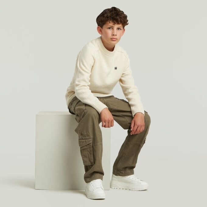 Boys Rovic Zip 3D Loose Cargo Pants Boys Rovic Zip 3D Loose Cargo Pants