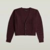 Cable Cropped Cardi Knit
