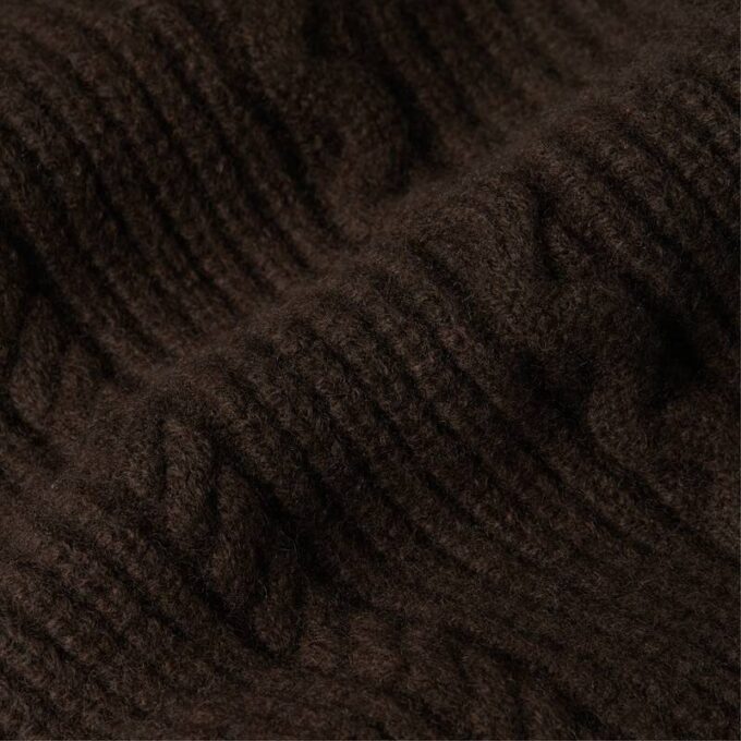 Cable Full Zip Vest Knit