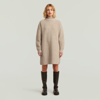 Cable Loose Knit Dress