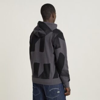 Calligraphy Allover Hooded Sweater