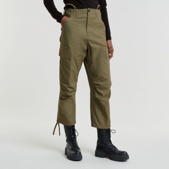 Cargo Cropped Drawcord Pants