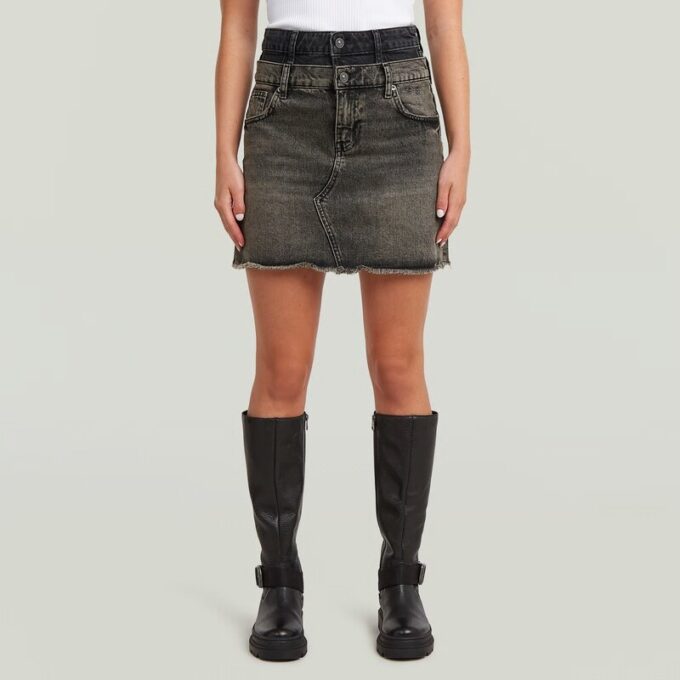 Carter Double Waistband Mini Skirt