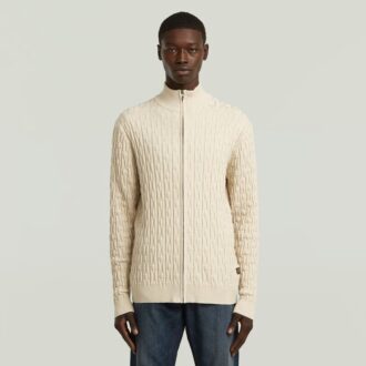 Chain Structure Cardigan Knit