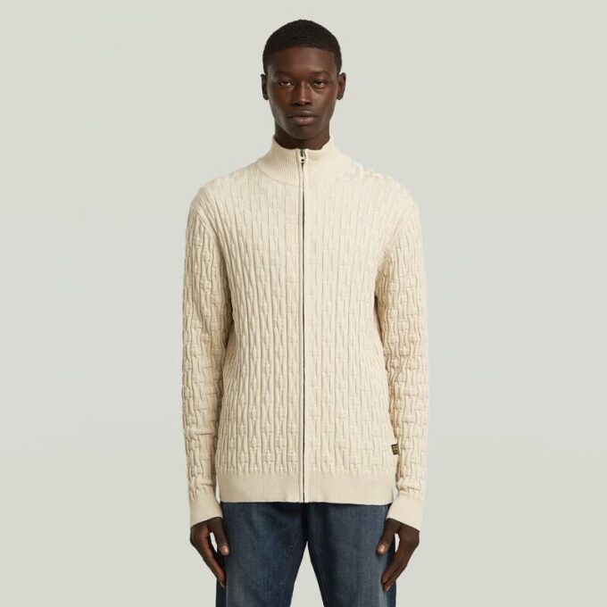 Chain Structure Cardigan Knit Chain Structure Cardigan Knit