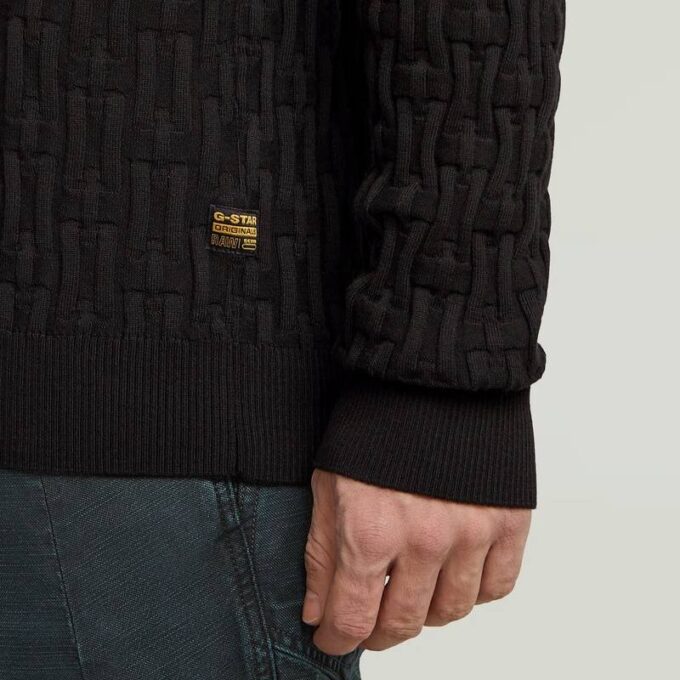 Chain Structure Cardigan Knit