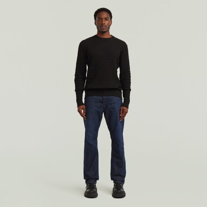 Chain Structure Knit Pullover