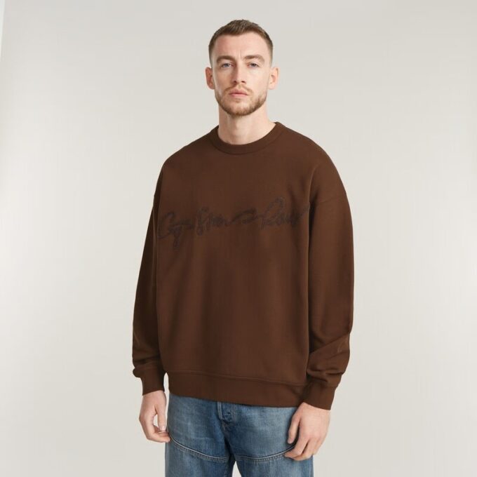 Chenille G-Script Loose Sweater Chenille G-Script Loose Sweater