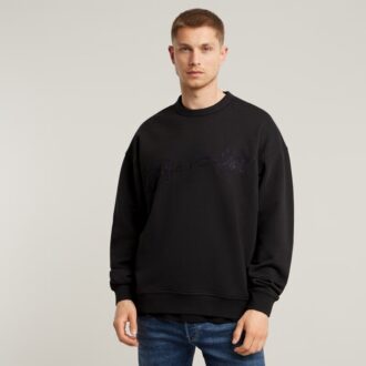 Chenille G-Script Loose Sweater