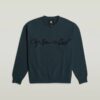Chenille G-Script Loose Sweater