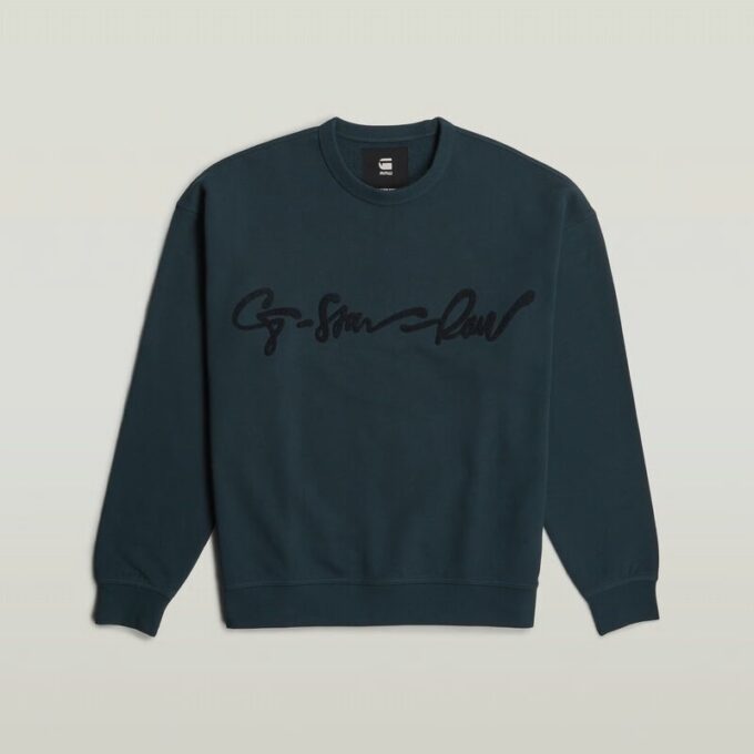 Chenille G-Script Loose Sweater