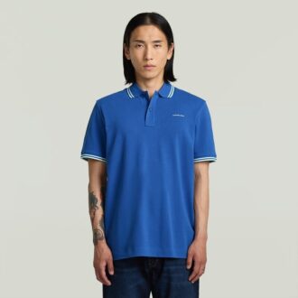 Chest Logo Striped Polo