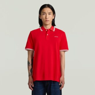 Chest Logo Striped Polo