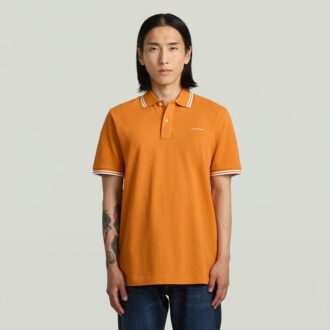 Chest Logo Striped Polo