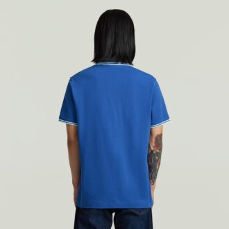 Chest Logo Striped Polo