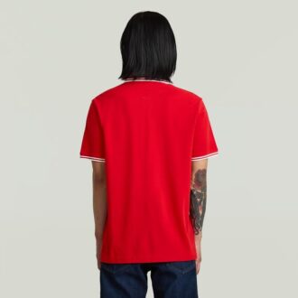 Chest Logo Striped Polo