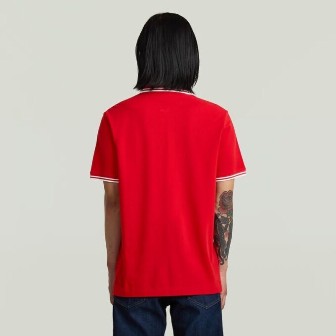 Chest Logo Striped Polo Chest Logo Striped Polo