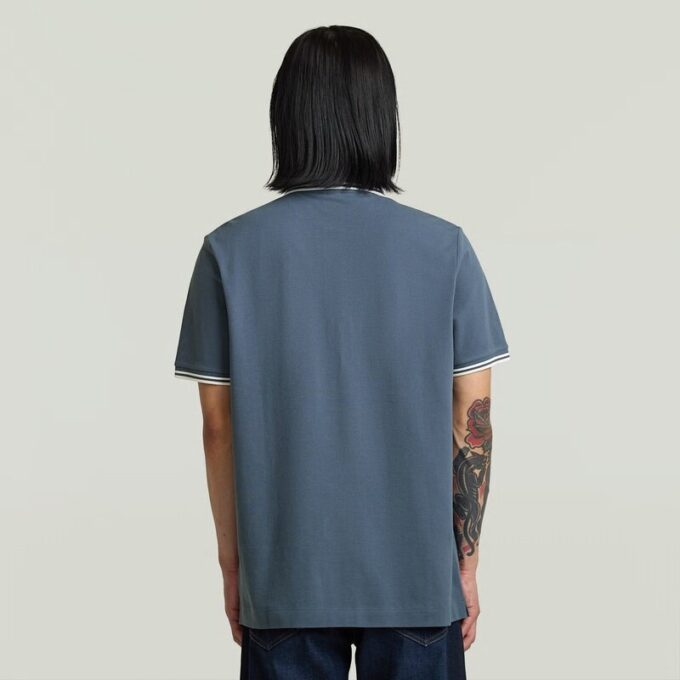 Chest Logo Striped Polo Chest Logo Striped Polo