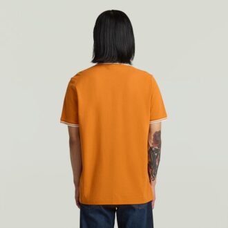 Chest Logo Striped Polo