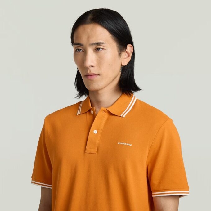 Chest Logo Striped Polo Chest Logo Striped Polo