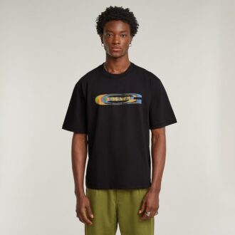 Color Shift Old Skool Logo Boxy T-Shirt