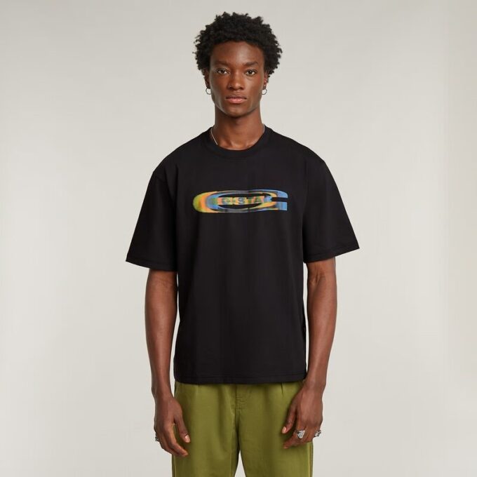 Color Shift Old Skool Logo Boxy T-Shirt Color Shift Old Skool Logo Boxy T-Shirt