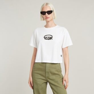 Cropped Logo Relaxed Top