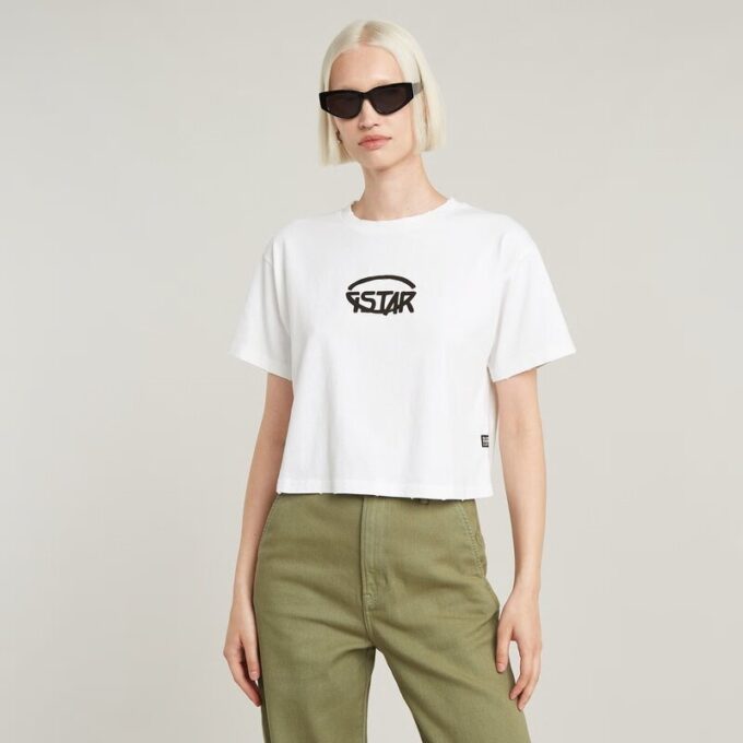 Cropped Logo Relaxed Top