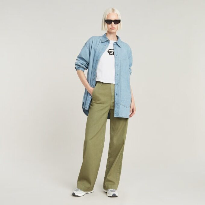 Cropped Logo Relaxed Top