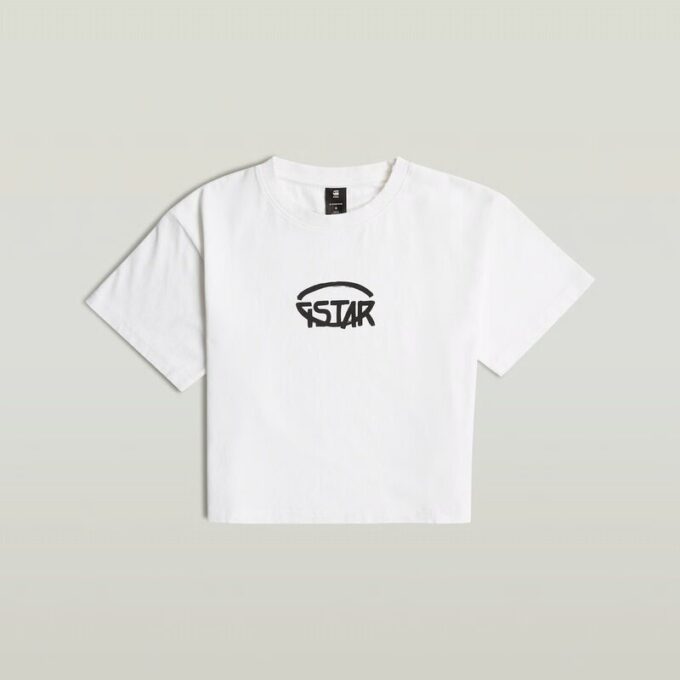 Cropped Logo Relaxed Top