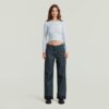 Cropped Mock Slim Top