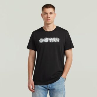 Distressed Logo Graphic T-Shirt