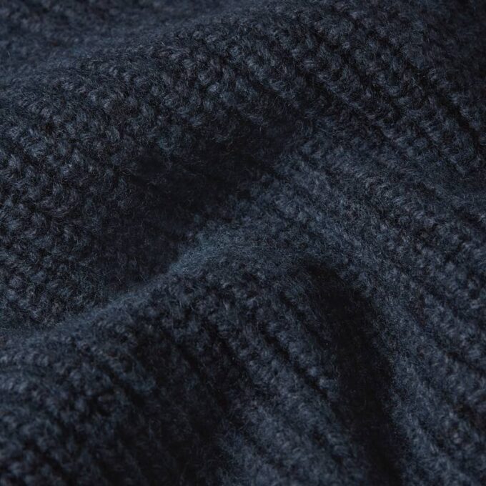 Double Collar Half Zip Knit