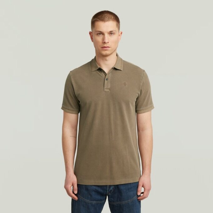 Dunda Overdyed Slim Polo Short Sleeve Dunda Overdyed Slim Polo Short Sleeve
