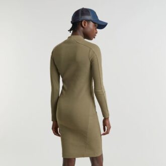 Ergonomic Slim Rib Dress
