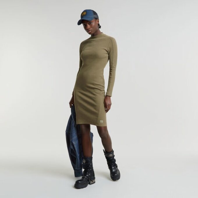 Ergonomic Slim Rib Dress Ergonomic Slim Rib Dress