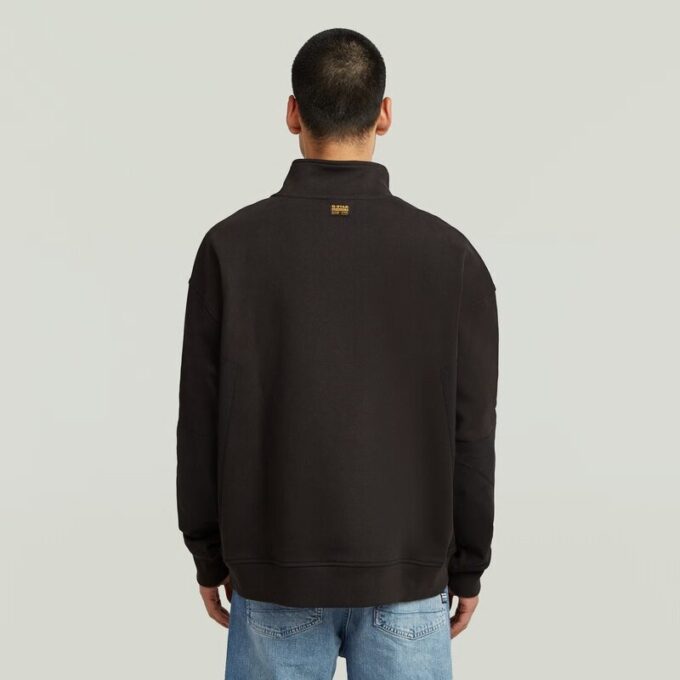 Fabric Mix Half Zip Sweater Fabric Mix Half Zip Sweater