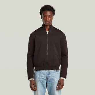 Fabric Mix Knit Jacket